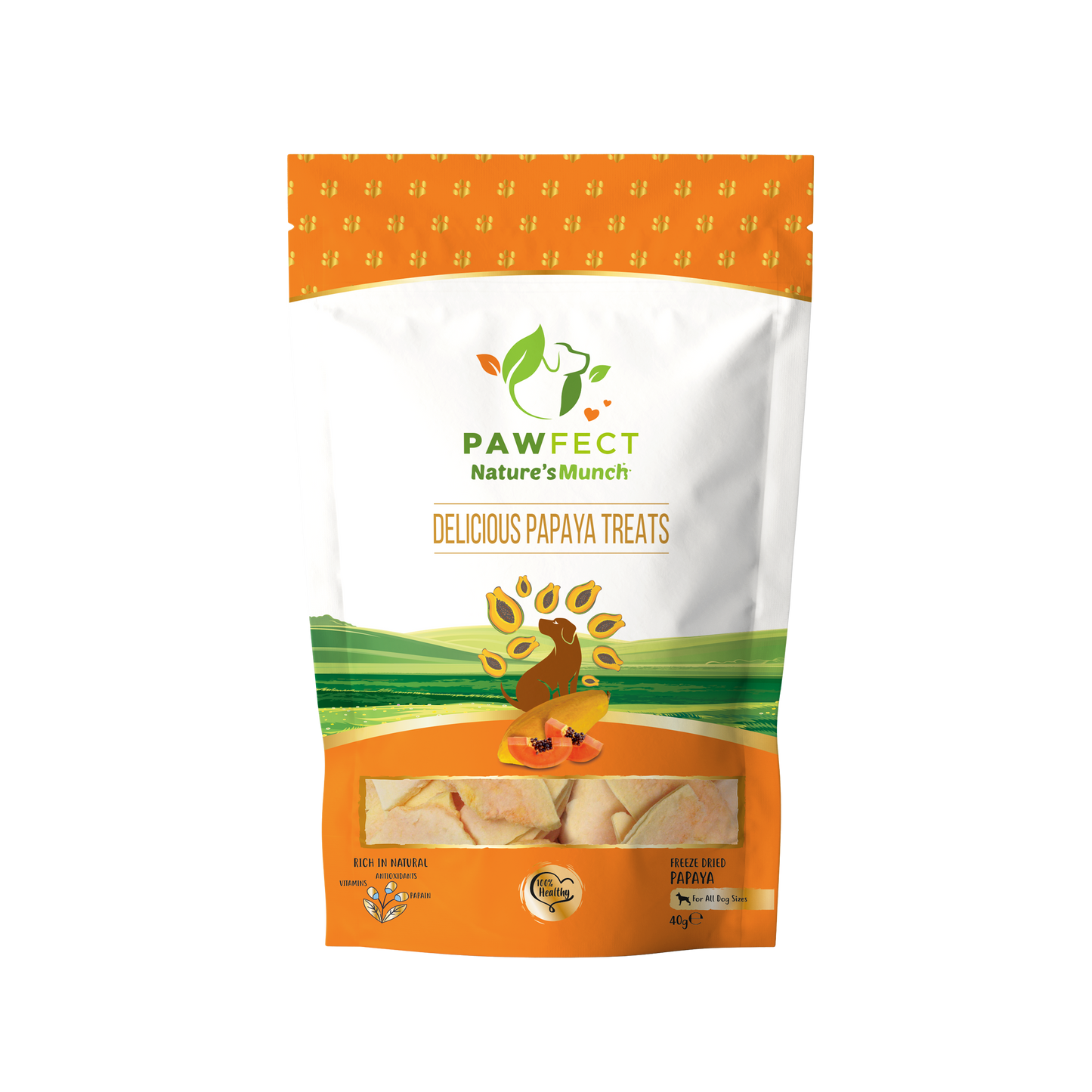 Pawfect Nature´s Munch - Snacks Liofilizados de Papaya